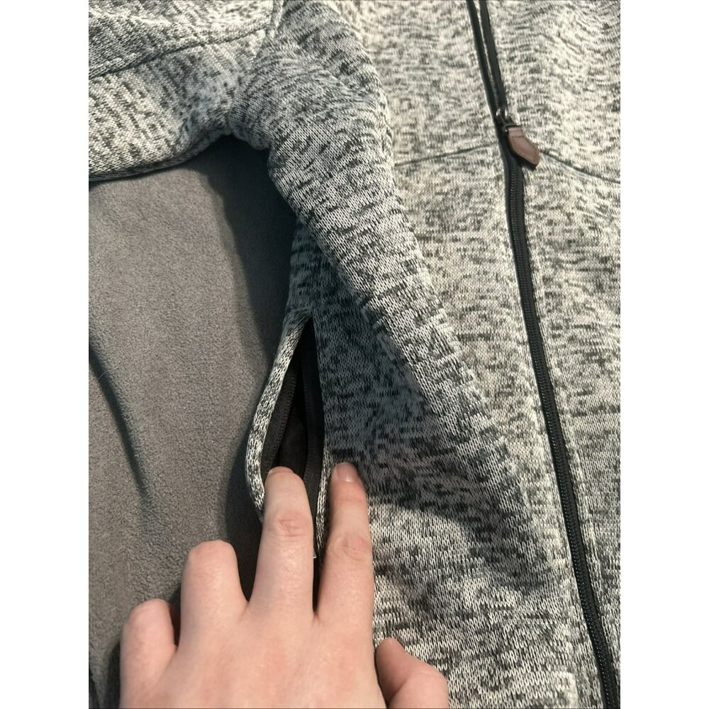 Knoss Inspire Women’s Full Zip Sweater Fleece Jacket Size S Light Gray EUC - Picture 6 of 7
